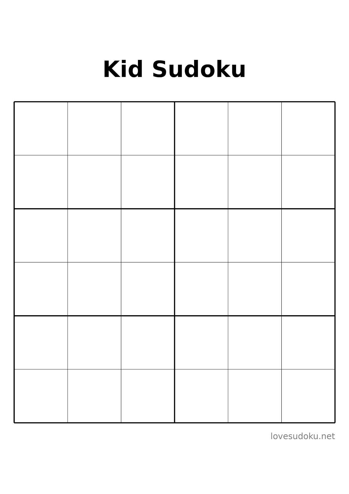 printable blank sudoku grids
